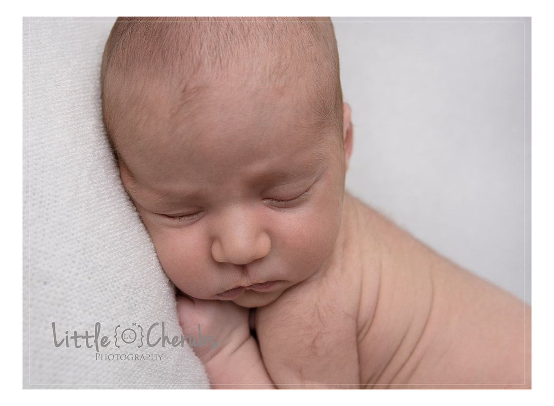 curled up newborn baby boy cambridgeshire newborn photography studio